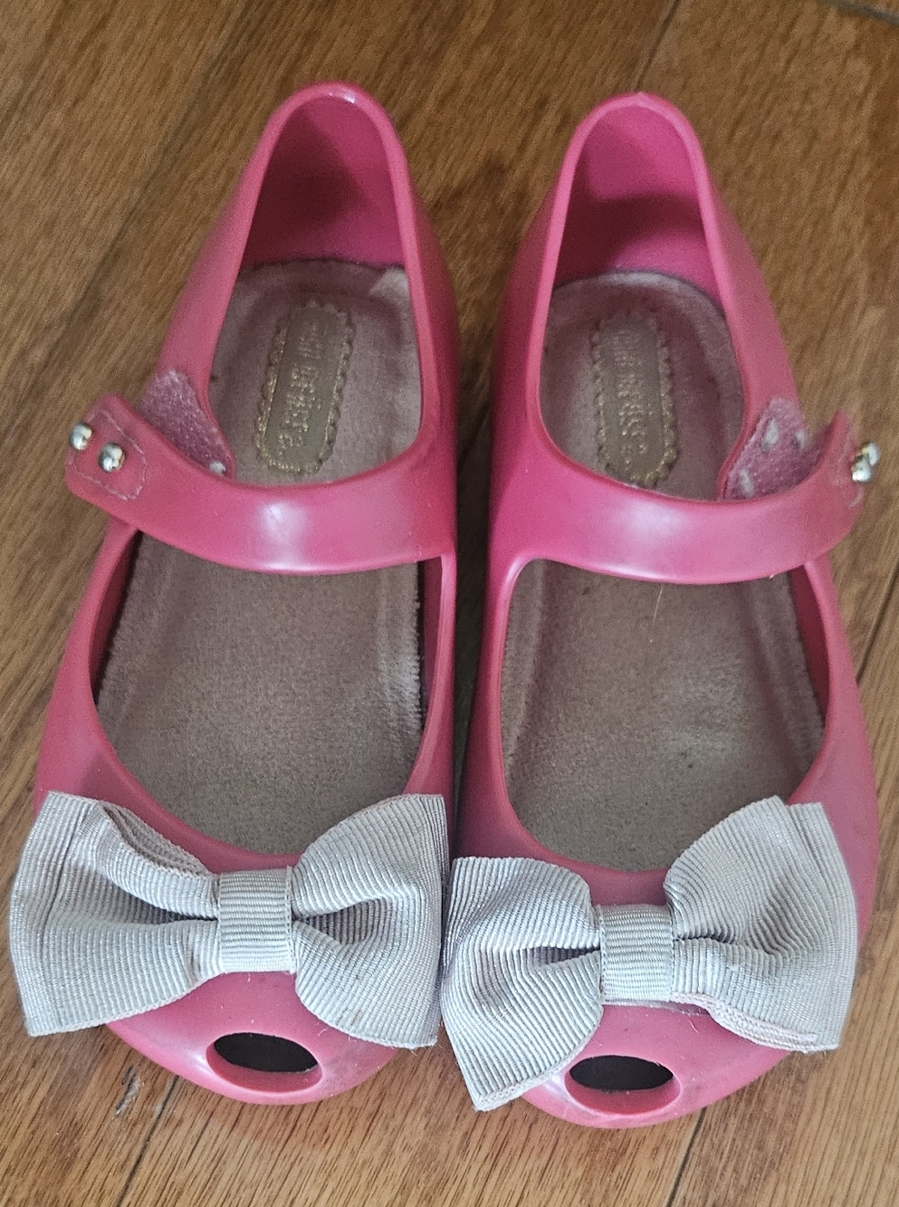 Girls Pink Mary Jane Bow Shoes - Unbranded